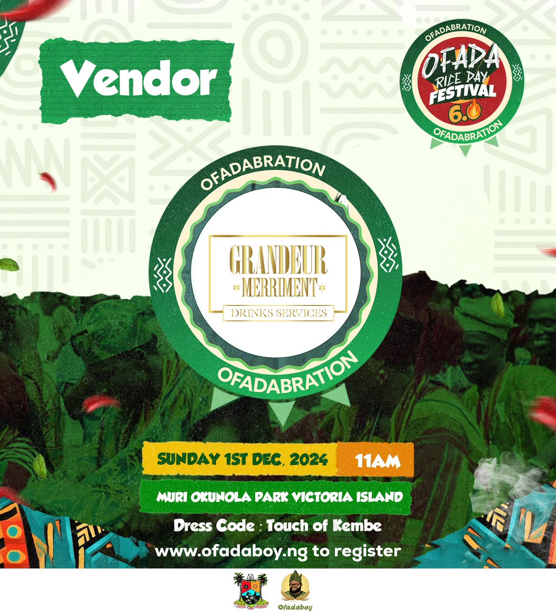 feez_TODA's tweet photo. Dec 1st….Detty December Kick Off!!!! 
We are LIVE at the OFADA RICE DAY FESTIVAL tomorrow!!! 
Pls stop by for your yummy cocktails and Mocktails. 
Entry is free but Registration is compulsory! 
Cc @OfadaBoy 
#GrandeurCocktails
#GrandeurMerriment https://t.co/xUOmGrQ8aW