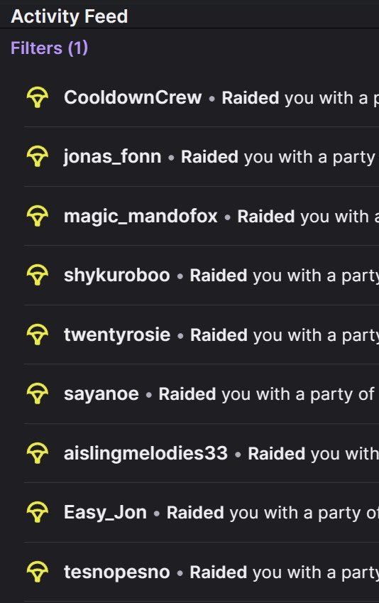 Ummm so what happened last night?!!?! I’m still recovering… 9 raids, what the heck. Thank you to every one of these lovely people who brought their community over 😭