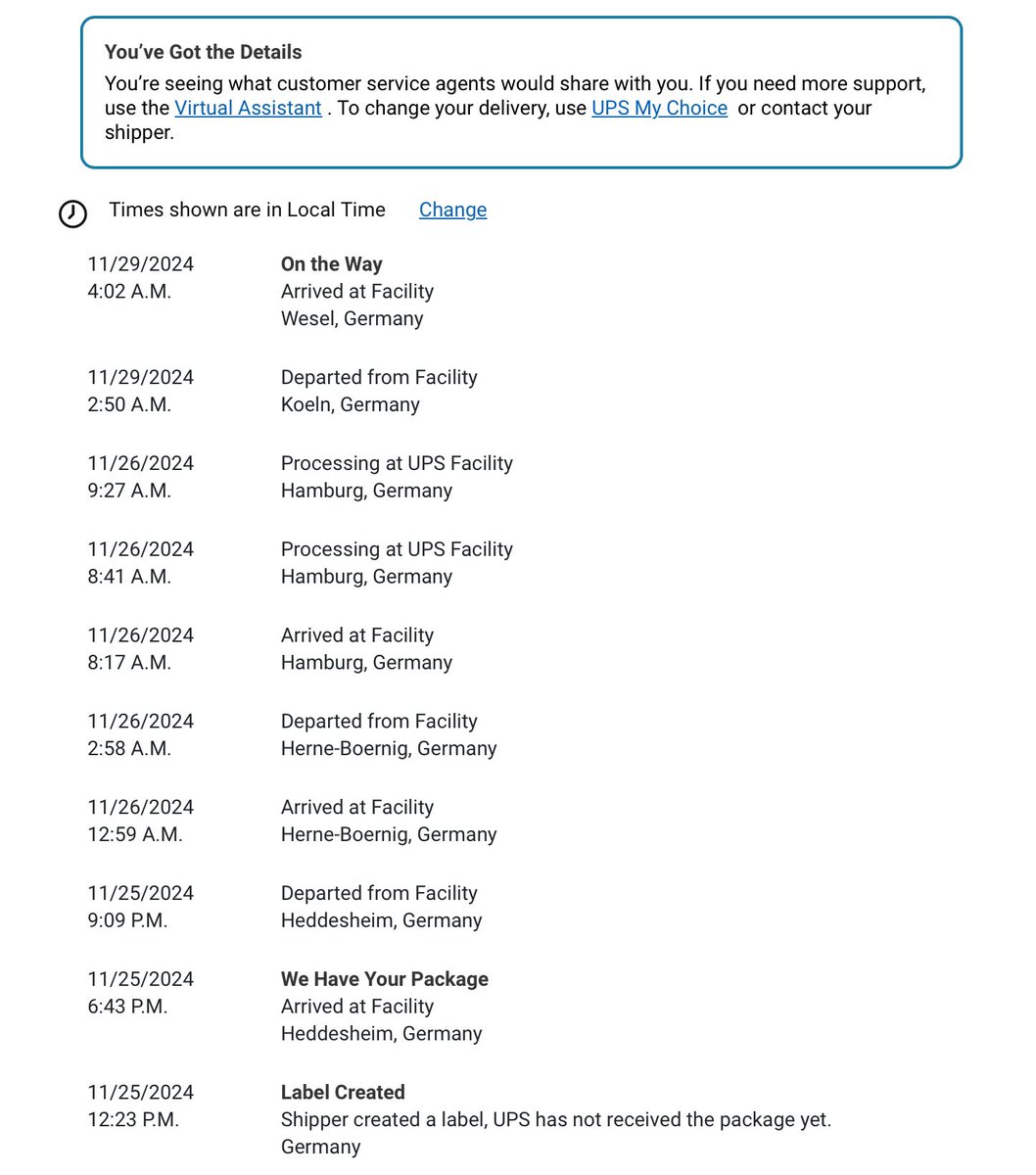 LaberflashCpt's tweet photo. Hey @UPS  @UPS_DE : are you serious? 2x delivery notification for Tuesday and Wednesday and then you send the parcel back from the destination region without any further notice? I am very disappointed with your service. https://t.co/jLh5mAortD