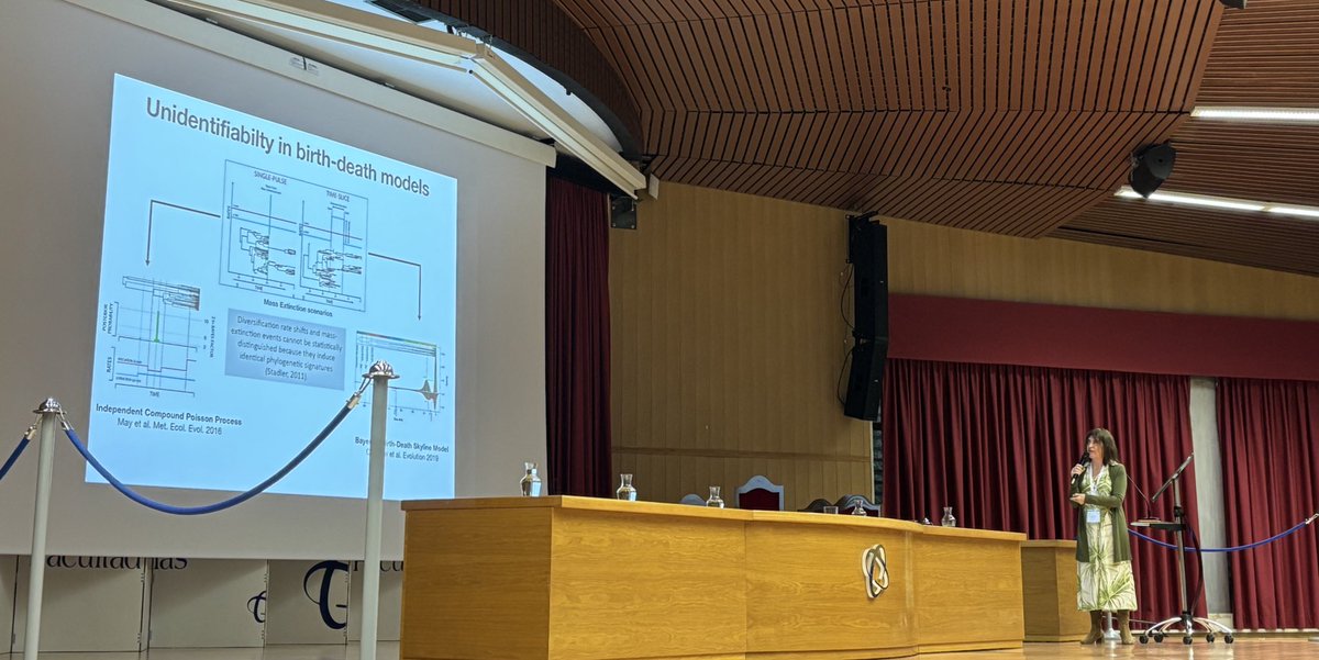 ¡Buenos días!
Empezamos la mañana con la maravillosa ponencia de Isabel Sanmartín.

 “Machine learning and new inference algorithms: expanding what is possible in evolutionary biology and                                                 phylogenetic analysis. “