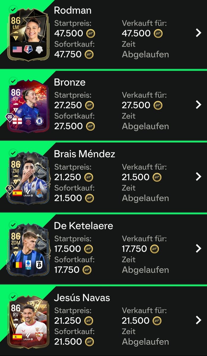 Best of Gewinnspiel😍🔥

Black Friday kostet viele Münzen und die könnt ihr aktuell super mit unseren Listen machen😍🔥

IFs rennen ohne Ende auch wenn sie gefallen sind🔥 Gibt aber einige Promokarten, die kaum Risiko sind und unfassbar abgehen.

Wir schicken die Liste wieder