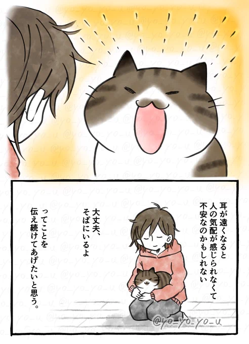 老猫が大声で鳴く理由(2/2)
#第2回猫コミ新人賞
#漫画が読めるハッシュタグ 