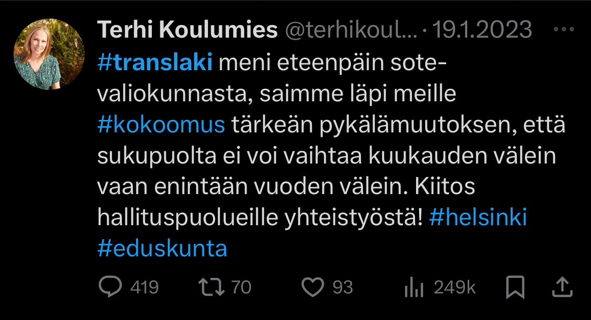 janneknen's tweet photo. @PiaKauma Montako sukupuolta vieraili teltalla? Oliko se turvallinen tila?
#WokeMielisairaala 🇫🇮
🖤
#Horoomus https://t.co/4mnyBzJ9mi