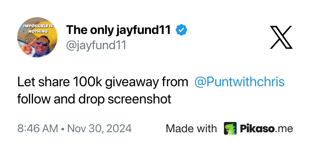 Pikaso (@pikaso_me) on Twitter photo <a href="/Obelawo01/">Obelawo01๐๐ญ</a> <a href="/jayfund11/">The only jayfund11</a> <a href="/Puntwithchris/">Chris punts</a> Enjoy your screenshot and...
Get 10 stickers for $1: stickermule.com/pikaso <a href="/Obelawo01/">Obelawo01๐๐ญ</a> <a href="/jayfund11/">The only jayfund11</a> <a href="/Puntwithchris/">Chris punts</a> Enjoy your screenshot and...
Get 10 stickers for $1: stickermule.com/pikaso