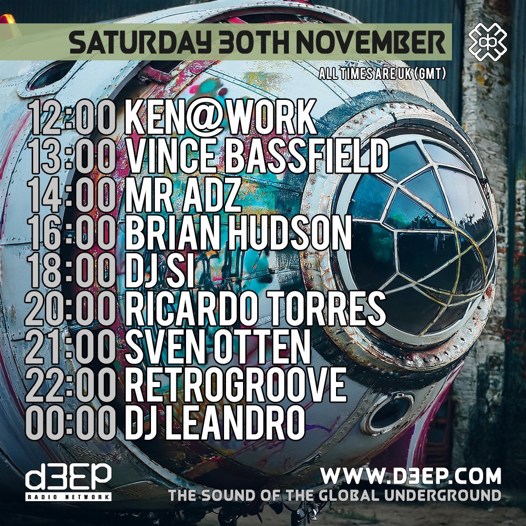 #D3EP #Liveradio #Nowplaying #Radioraving #Saturday #Musiclovers #Grantnelson #GetD3EP  

D3EP.COM