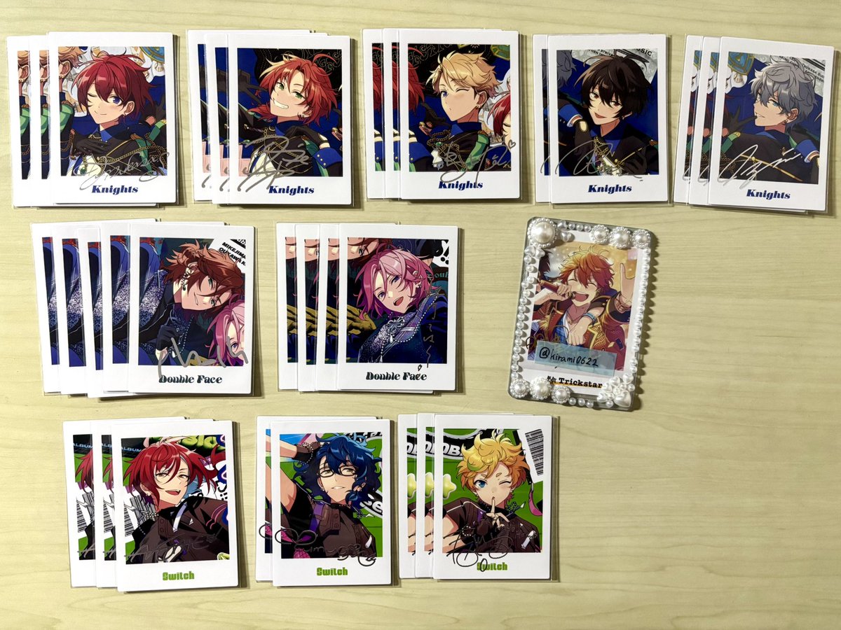 あんスタ TRIP ぱしゃっつ

【譲】英智 桃李 渉 弓弦 千秋 翠 奏汰 鉄虎 忍 一彩 マヨイ 藍良 巽 日和 茨 みか ひなた ゆうた 燐音 こはく HiMERU 薫 アドニス 友也 なずな 創 光 敬人 紅郎 颯馬 司 レオ 嵐 凛月 泉 斑 夏目 つむぎ 宙

【求】スバル

⤵続きます