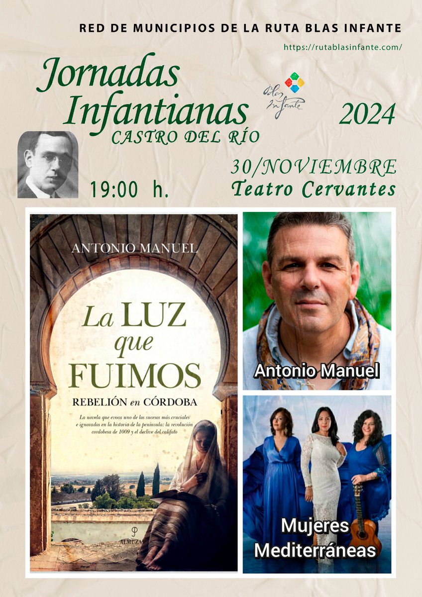 Este sábado, sesión doble. 
✔️ La palabra Flamenca, a partir de las 14h, en el 50 aniversario de la Peña Flamenca de Córdoba, Hotel Averroes (previa reserva 675742084) 
✔️ La luz que fuimos, con Mujeres Mediterráneas, en el Teatro Cervantes de Castro del Río. Entrada libre.