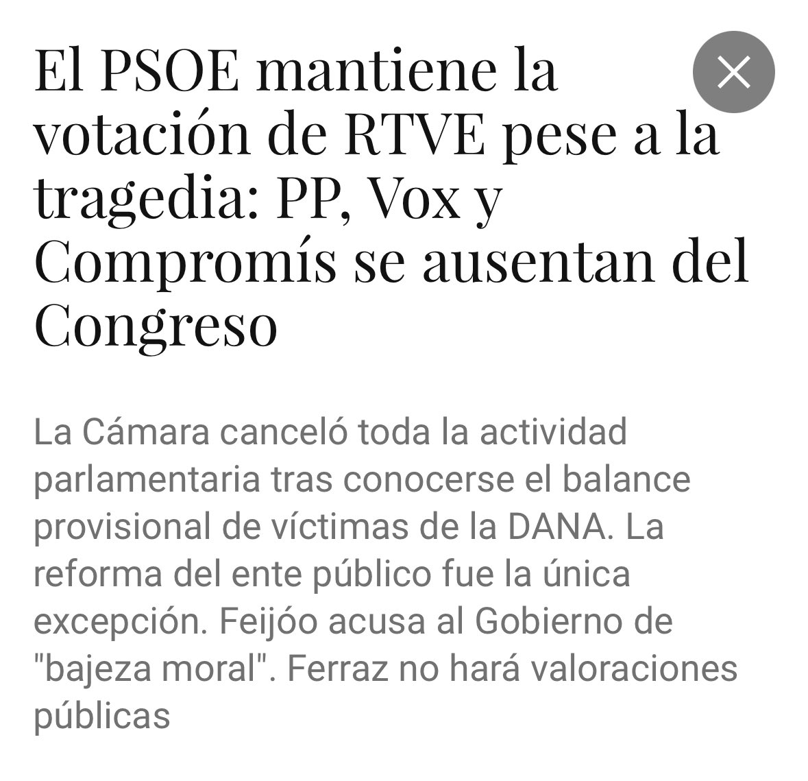 rosadiezglez's tweet photo. Hoy se cumple un mes desde q el @PSOE, con 52 muertos confirmados en Valencia, decidió mantener el
Pleno para perpetrar el asalto a RTVE. Una de las comisarías políticas beneficiada fue Angélica Rubio, la cómplice de Moncloa en la envolvente a Lobato. Miserables. https://t.co/7NruD4VF9H
