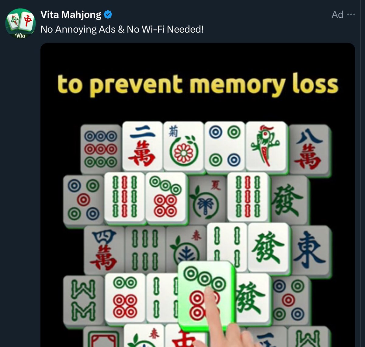 I keep getting this annoying ad on my timeline.The irony is not lost on me