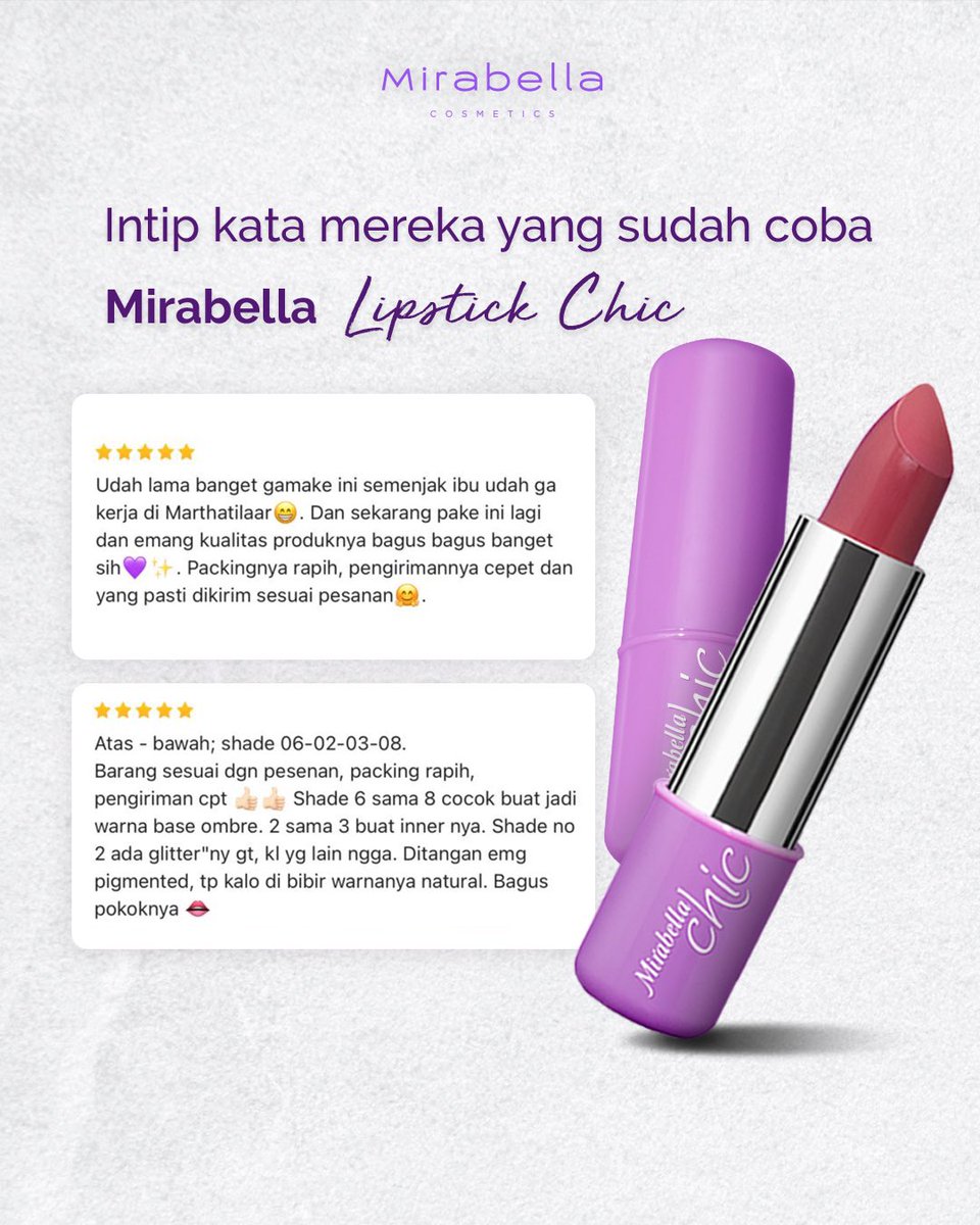 Mirabella_MT's tweet photo. Mira seneng banget! Feedback kaya ini menginspirasi buat terus berinovasi.
Terima kasih bellas atas ulasannya yang luar biasa🤗

#MirabellaCosmetics #BeautyWithAction #Mirabellachic #TwoWayCake #MakeUpBase #MakeUp https://t.co/Hgmk20g42Q