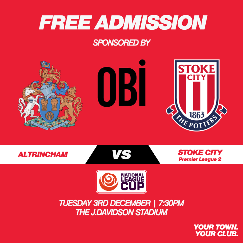 altrinchamfc's tweet photo. 🔜 We return to action in just over 2️⃣4️⃣ hours and thanks to match sponsors @OBIProperty it's 🆓 tickets for the whole community 🤝

🎫 available ⤵️ | #YourTownYourClub