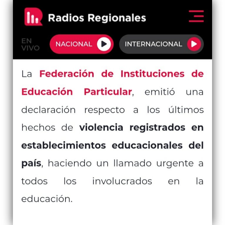 fidenacional's tweet photo. [FIDE en Medios] 📣 El llamado urgente a tomar medidas para proteger a las comunidades educativas llegó a todas las regiones del país 🙌🏻

Agradecemos a la red de radios que forman @R_Regionales, quienes atendieron nuestra preocupación y difundieron de Arica a Punta Arenas 📻📱 https://t.co/Q8Ze9XRb6O