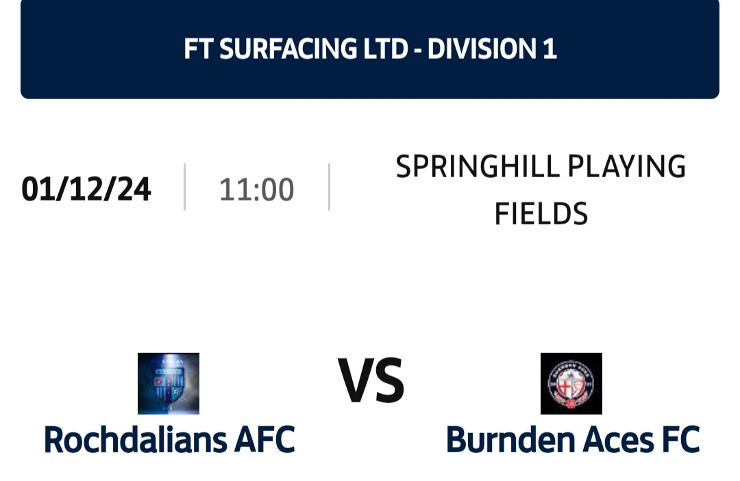 RochdaliansAFC's tweet image. Another big game tomorrow we take on Burnden Aces who sit 2nd in the league. 

Going to be a tough game against a team who have had some good results so far this season. 

#UTFD