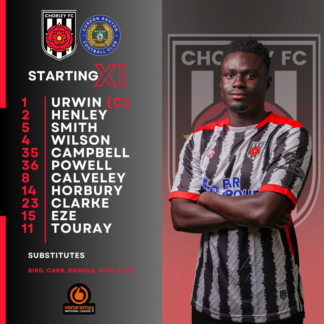 Your Magpies STARTING XI and subs to take on <a href="/CurzonAshton/">Curzon Ashton</a> this afternoon... 💪🏻