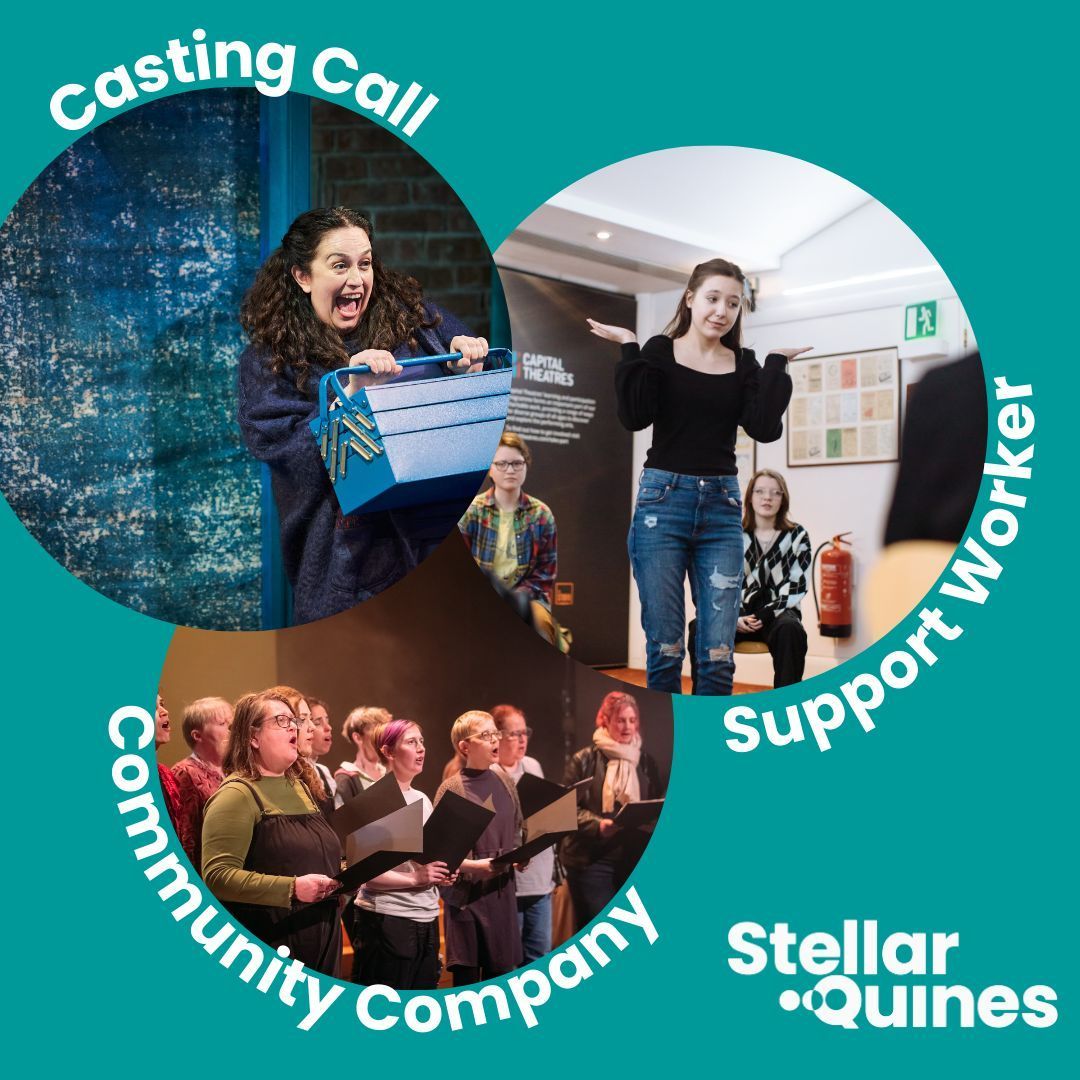 StellarQuines's tweet image. Callout roundup! 🚨 

We have 3 amazing opportunities to get involved with the Quines open right now, with deadlines approaching soon... 👀

Young Quines Support Worker: 10am 3rd Dec
Casting Call: 2pm 6th Dec
Quines Community Company: 11am 18th Jan

🔗  buff.ly/49dQ3aC
