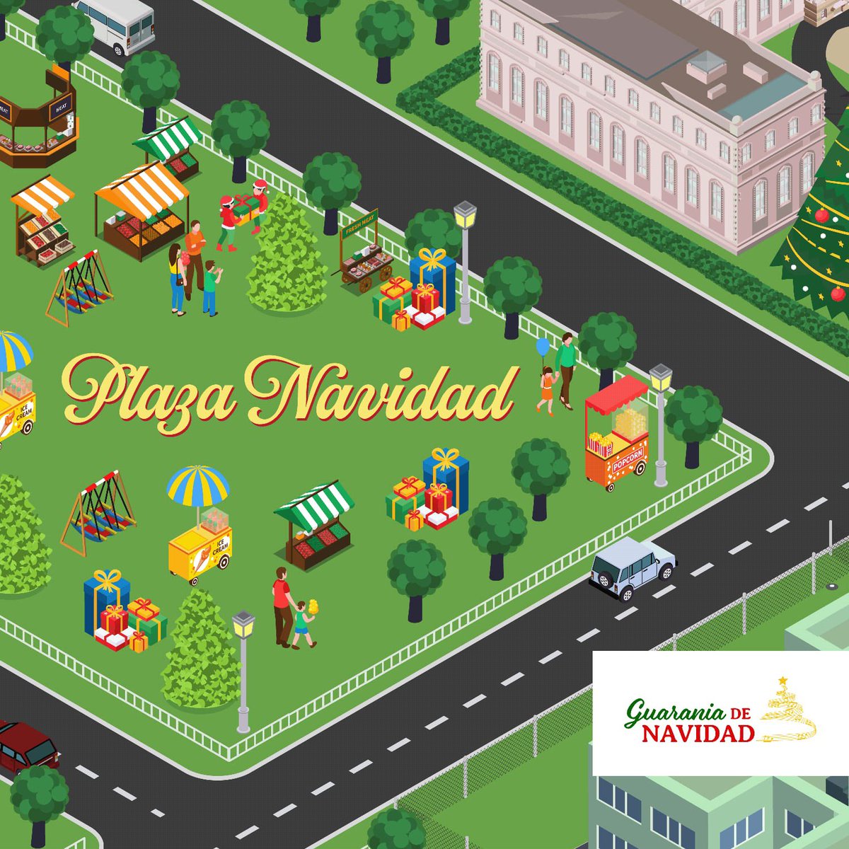 LetiOcamposP's tweet image. Todo está listo para que esta noche encendamos juntos el árbol de Navidad del Paraguay y demos inicio a la Guarania de Navidad. Les esperamos desde las 20:00 horas, frente al Palacio de Gobierno. ¡Será un show inolvidable lleno de luces, música y tradición! 🎶🌟