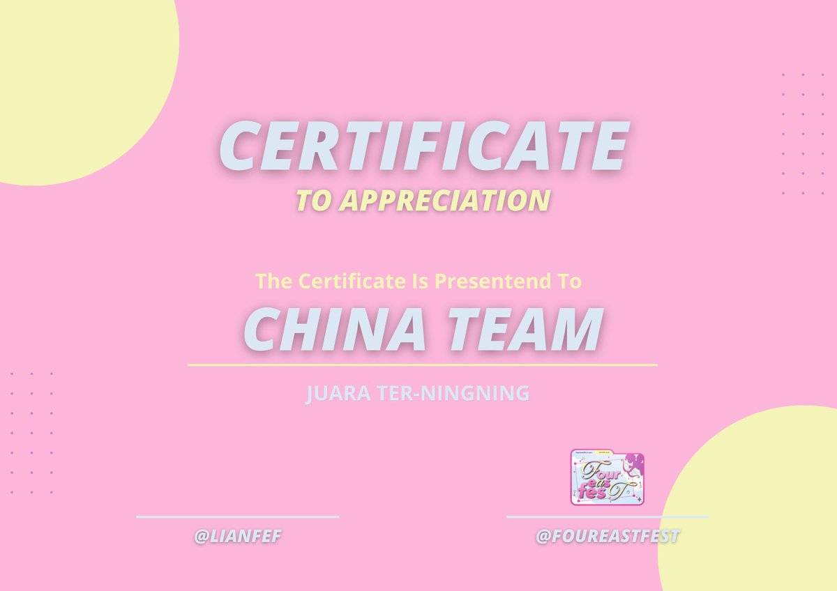 LianFEF's tweet image. GUYS, telat banget tapi ini piagam untuk Festival Duel (game aq kemarin), selamat kepada para pemenang, makasih udah ikutan gameku. Saranghae (no homo)