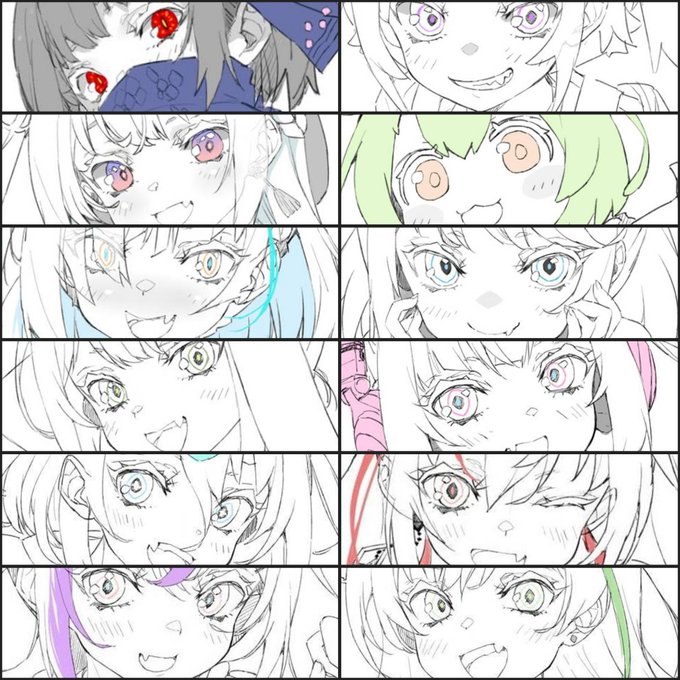 #目だけでフォロワーさんを惚れさせる
これはキャラクターセレクト画面(違います) 