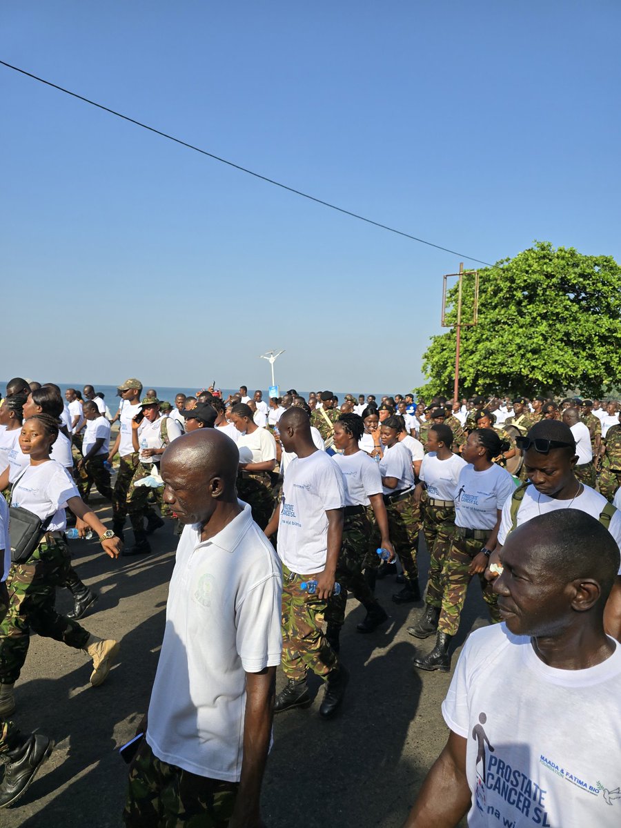 Today, on my birthday, I joined the <a href="/FirstLadyBio/">H. E.  Fatima Maada Bio</a> and thousands of others to raise awareness on prostrate cancer that kills thousands of men around the world, including my 93 years old daddy who passed away last year.