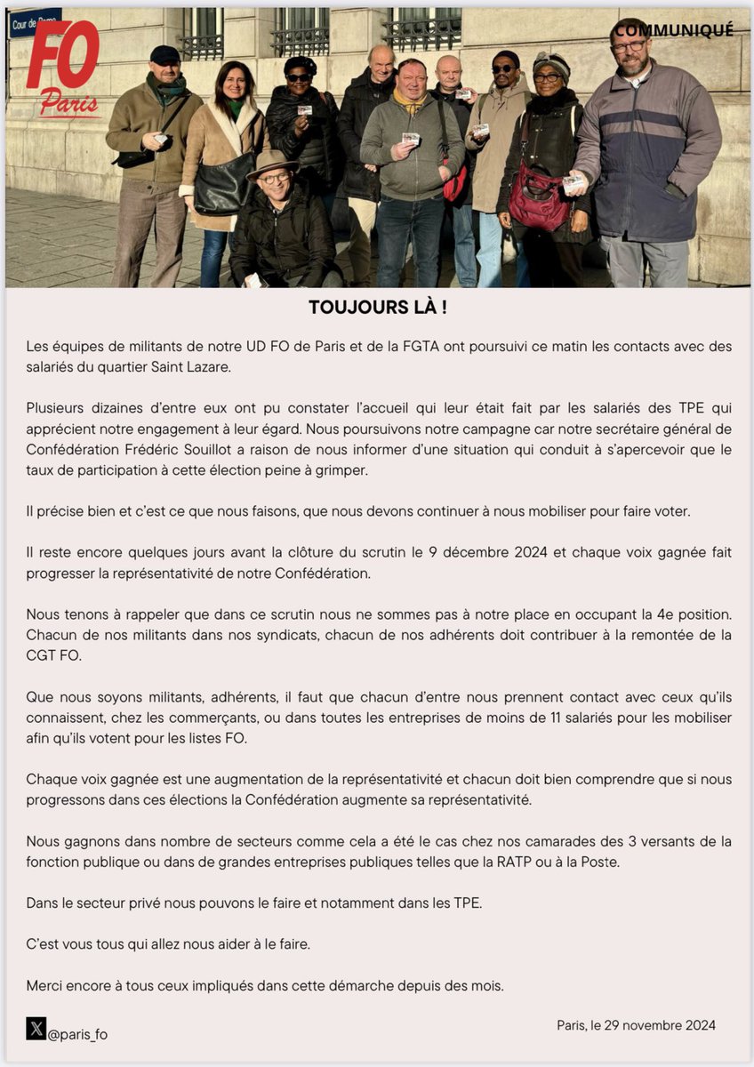 FO PARIS tweet media