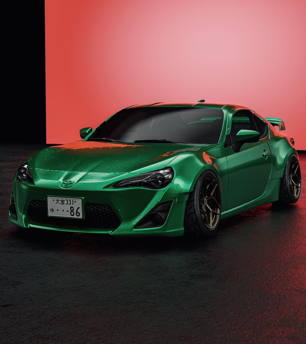 86 BRZ リアスポイラー製作中🔥🔥🔥 180sxウィングに跳ね上げ要素を