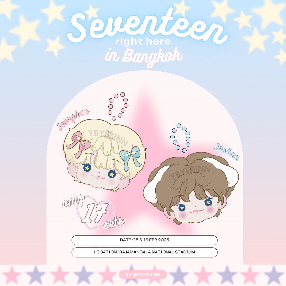 ybyebinn's tweet photo. ꣑ৎ  𝓅𝓁𝓈 𝓇𝓉  ꣑ৎ 
🇹🇭 𝒐𝒏𝒍𝒚 𝒇𝒐𝒓 𝑻𝒉𝒂𝒊 𝒄𝒂𝒓𝒂𝒕 <3

၄၃ giveaway for #SVT_RIGHT_HERE_IN_BANGKOK 

၄၃ location : RAJAMANGALA NATIONAL STADIUM

၄၃ date : 15&amp;16 FEB 2025

#กะรัตพระเวสส��นดร #SEVENTEEN https://t.co/X154wWd6X0