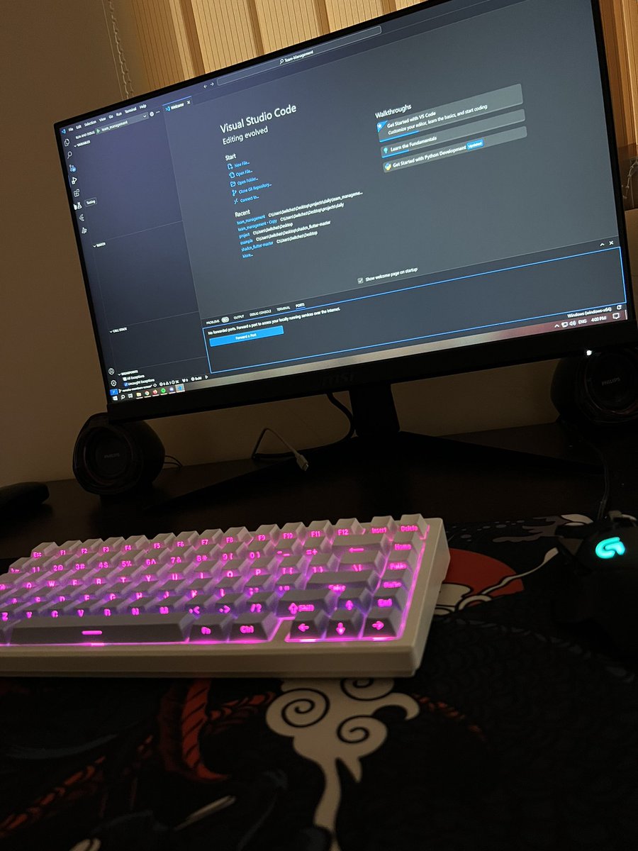 Starting vscode for 24 hours coding session