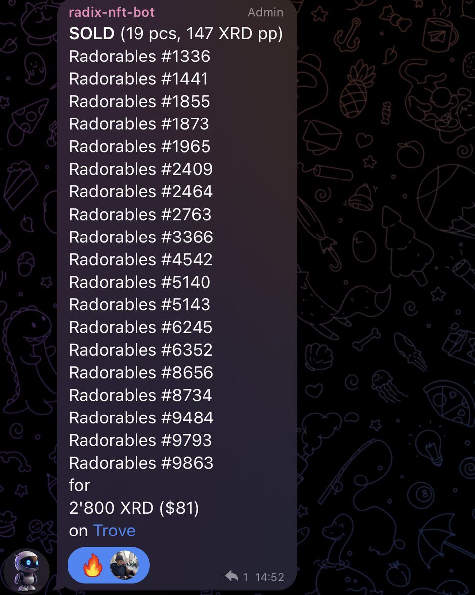 Radorables sales heating up again 🚀