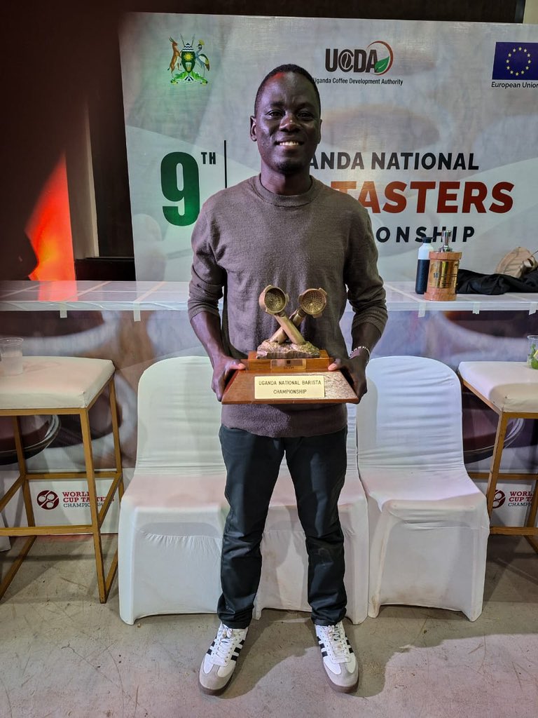KBarigye's tweet photo. I have worked with @African2child at @mtnharvestug for more than 3 years and every single day Ibra has put his best effort in everything he does. Whether it is in his role as our Processing Manager or as a Barista competitor, Ibra does his best. It is no surprise that last night he was named as the 2024 Uganda Barista Champion by @CoffeeUganda We are challenging the status quo and we will provide this star all the support he needs to compete on the world stage.