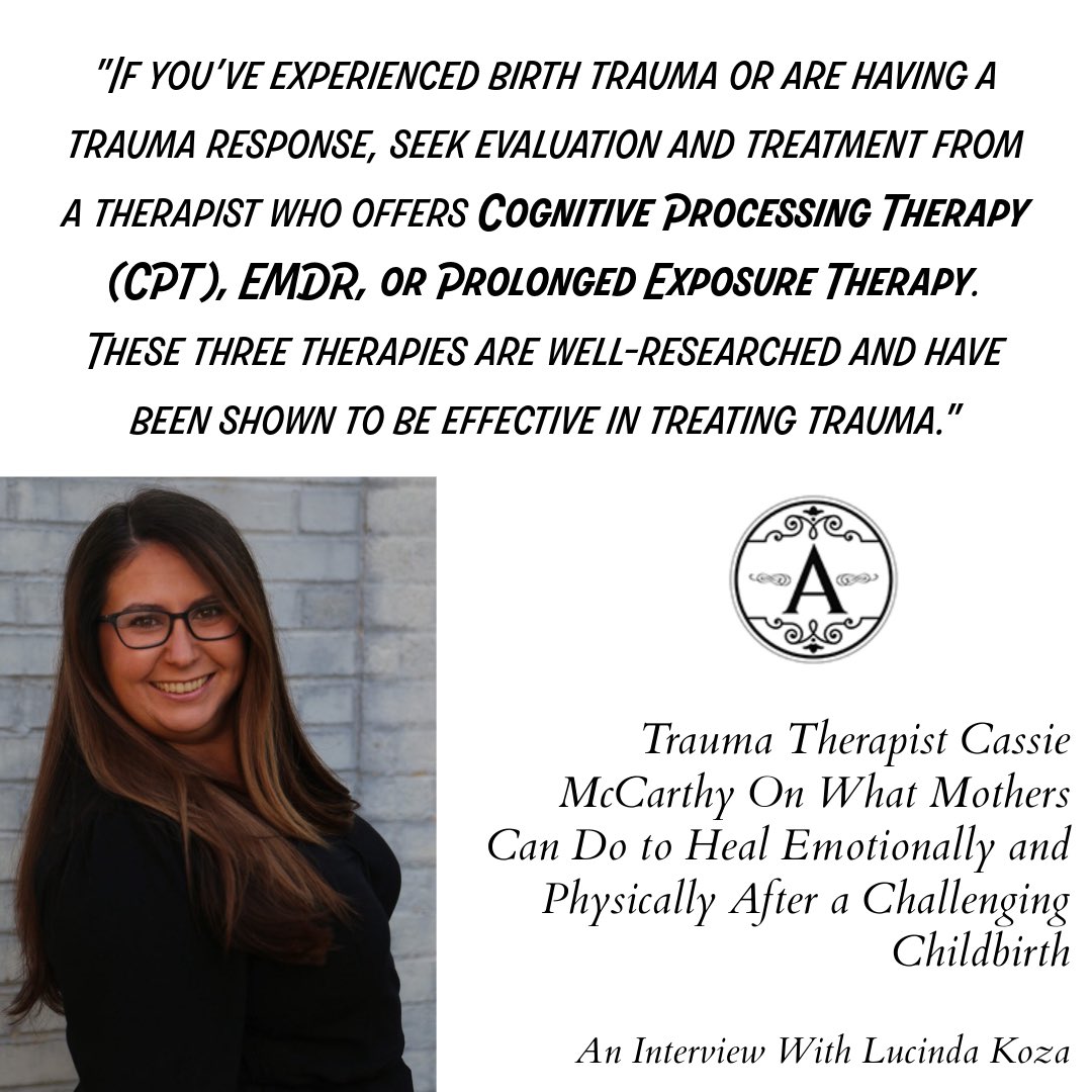 Cassie McCarthy presents only evidence-based methods of how to help women who have experienced #birthtrauma, including this: the number one way to keep trauma from becoming #PTSD is to have a support system in place when the trauma occurs. medium.com/authority-maga…