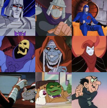 Who was the greatest cartoon villain of the 1980s?