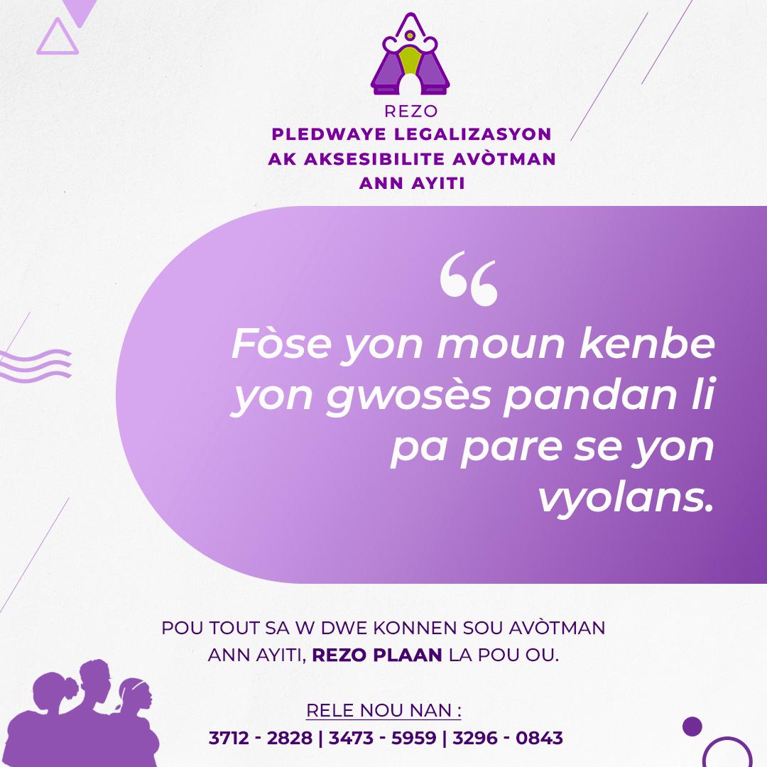 #16joursdactivismes #abavyolanssoufanmaktifi #dwapouavòte #santesexuelle