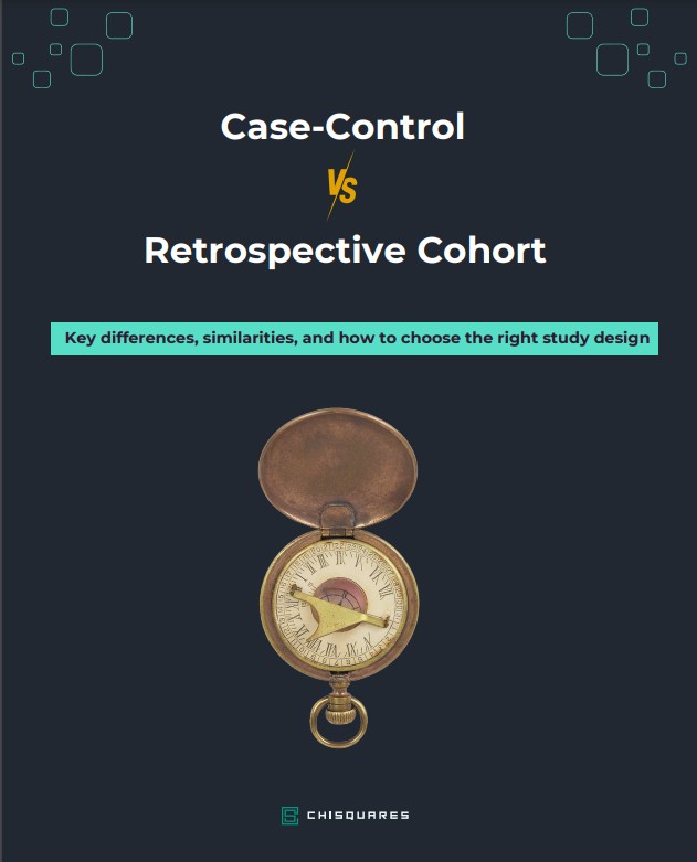 🔎Case-Control vs. Retrospective Cohort Studies
✴️Case-Control: Begin with outcomes, study past exposures.
✴️Retrospective Cohort: Start with exposures, track outcomes.
🎯Rare outcomes? Use Case-Control.
🎯Rare exposures or temporality? Use Retrospective Cohort.
#Chisquares