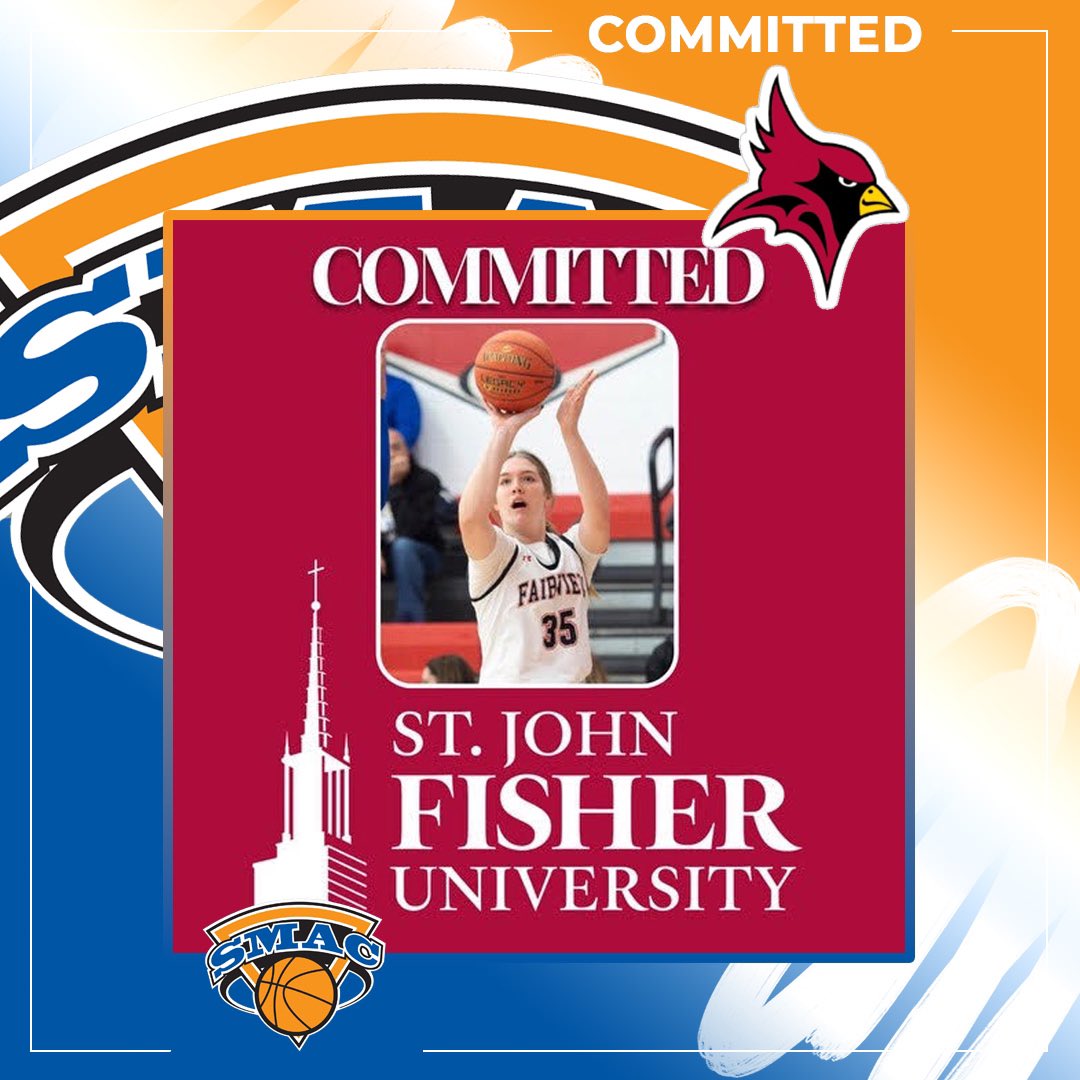 🔥🔥🔥COMMITMENT 🔥🔥🔥
Congrats to Bre Heidt, 2025 SMAC Elite, on her recent commitment to St. John Fisher! 
YOU. GO. GIRL! #SMACNation #SMACPride 💙🧡🤍
<a href="/SJFWBB/">SJF Women’s Basketball</a> <a href="/SMACELITE/">SMAC ELITE</a>
