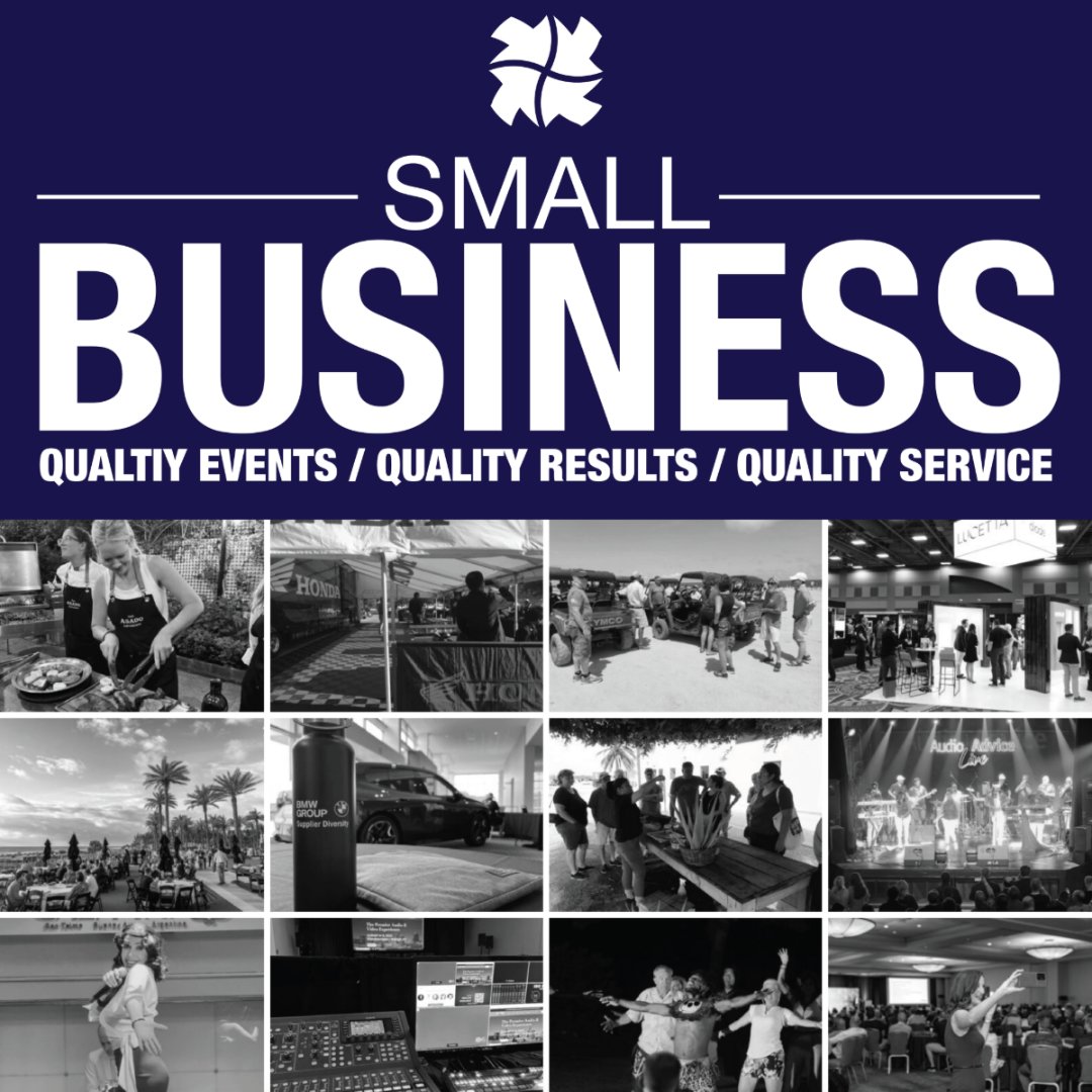SterlingBuzz's tweet photo. We may be a small company, but we create HUGE events, achieve AMAZING results, and provide TOP-NOTCH service.
#smallbusinesssaturday  #sterlingeventsgroup https://t.co/kOGfciXTok