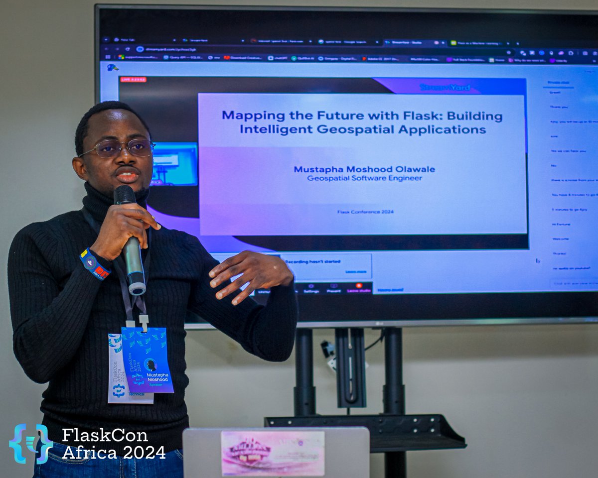FlaskconAfrica's tweet image. Talk: Mapping the Future with Flask: Building Intelligent Geospatial Applications
Speaker: Mustapha Moshood Olawale

#FlaskConAfrica #FlaskCon