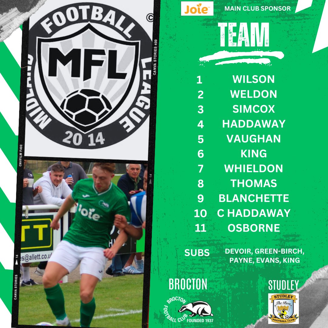 broctonfc's tweet photo. TEAM NEWS https://t.co/DdtSxKtmSJ