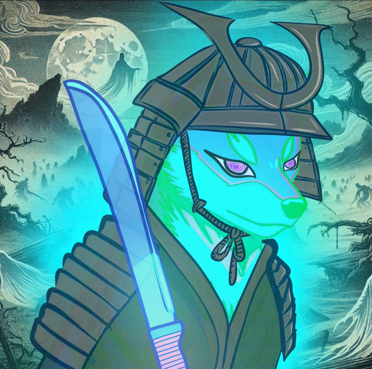 DEITY_DOGS's tweet photo. Ghostly Warrior #DEITYDOGS https://t.co/rVtFyOm6Pk