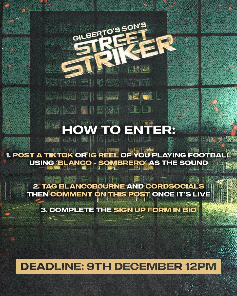 CORD X BLANCO. GILBERTO’S SON STREET STRIKER. LONDON. 15TH DECEMBER. <a href="/blanc0b0urne/">Blanco Freecss</a>