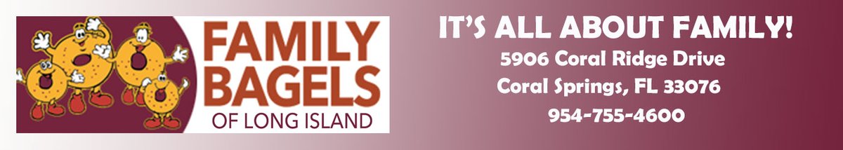 Thank you so much to Family Bagels for donating and supporting the Walk-Off for Cancer.  If you haven't already go check them out! familybagelsli.com