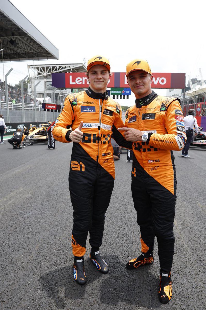 McLarenF1_News's tweet photo. 🎙️ Lando: “I planned to do it [Return the favour to Oscar] since brazil. the team told me not to do it but i thought i could get away with it and we did”

🤝 https://t.co/MP06kx1ptf