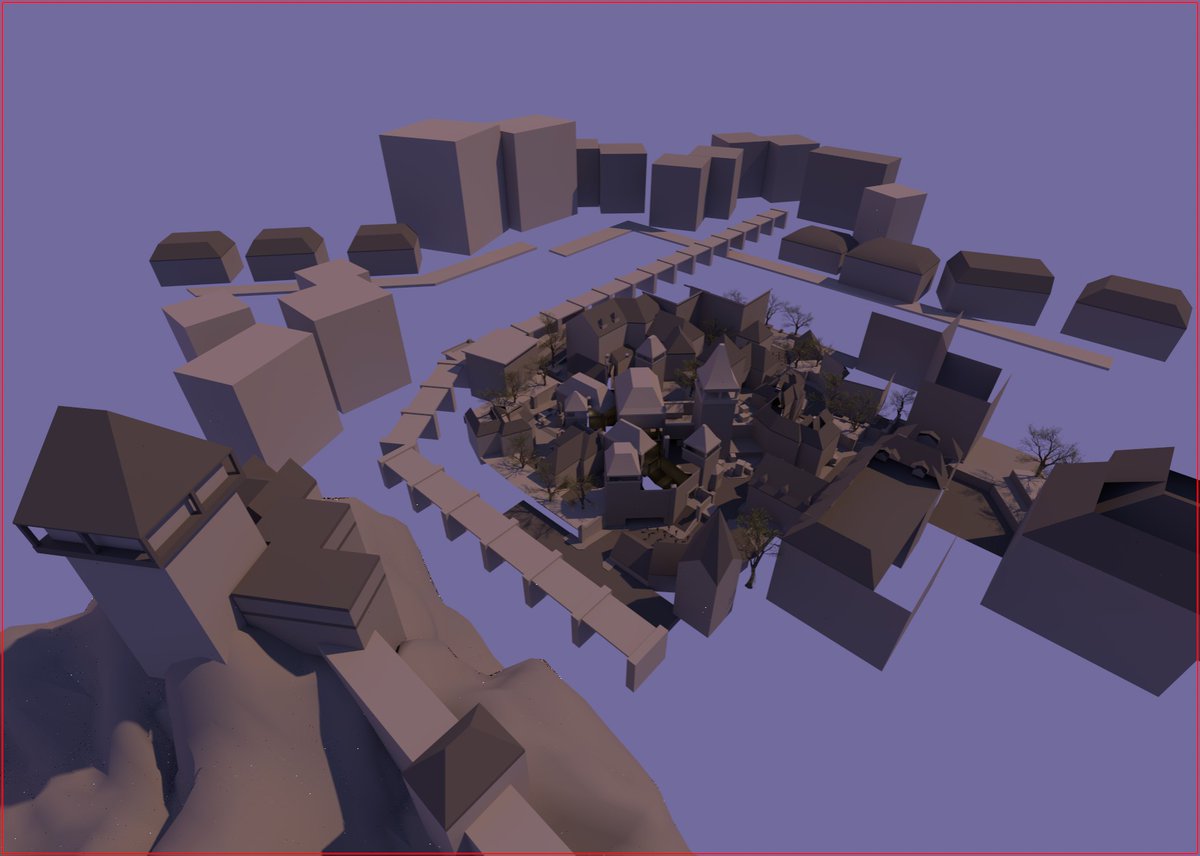 Rump3L_'s tweet photo. #CS2 #counterstrike #leveldesign #wip #graybox #lighting 
T-spawn campstare, fancy editor mess https://t.co/HNyrpUHFbf