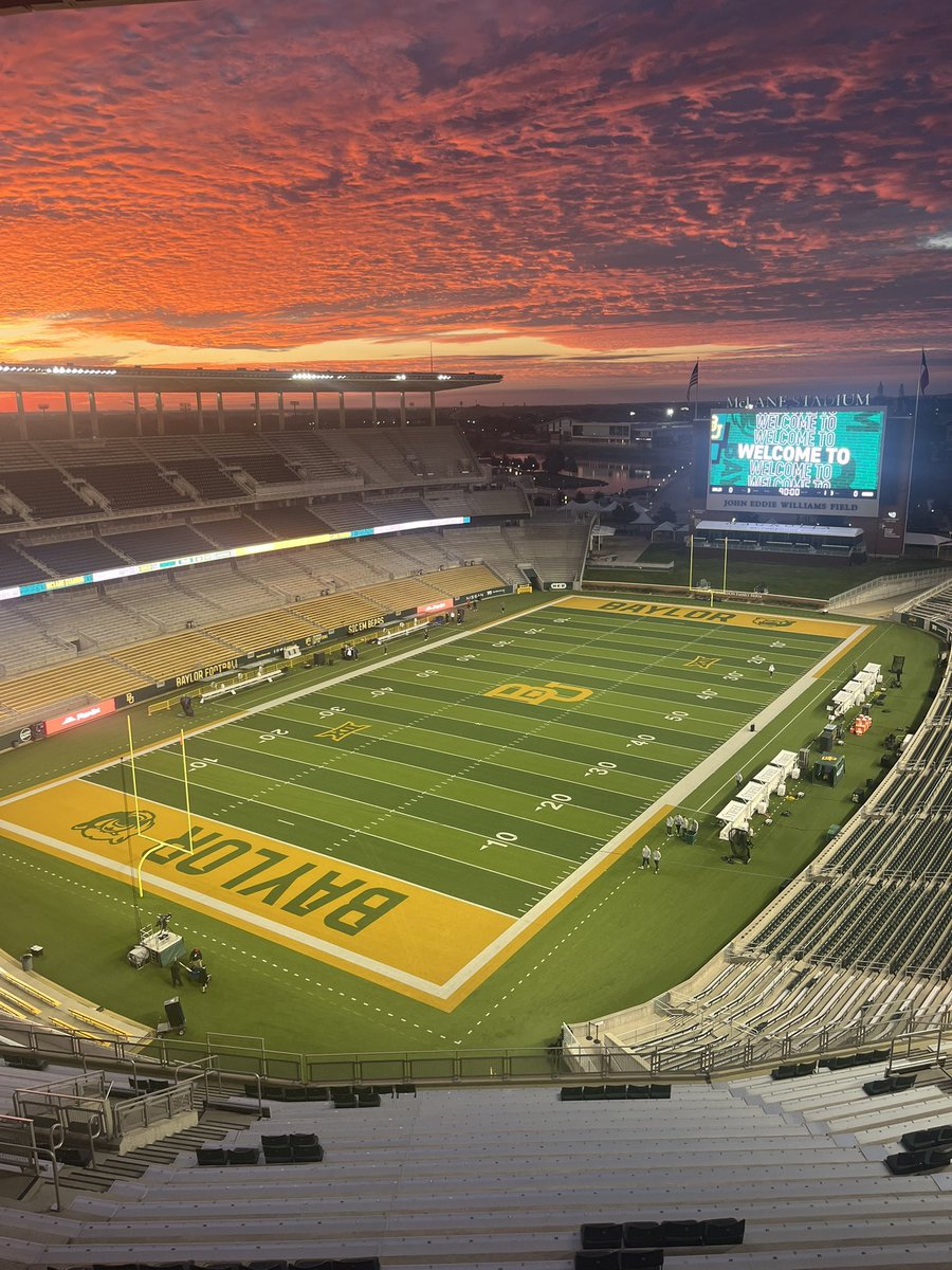 Weston Glaser (@coach_glaser) on Twitter photo You couldnโt ask for a better morning for the last home game of the year! Canโt wait to see these guys go out and compete today! #SicEm <a href="/BUFootball/">Baylor Football</a> You couldnโt ask for a better morning for the last home game of the year! Canโt wait to see these guys go out and compete today! #SicEm <a href="/BUFootball/">Baylor Football</a>