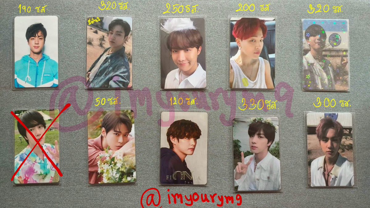 imyourym9's tweet photo. ✨🌷พร้อมส่ง
ราคาตามรูปเลยค่าา ขอดูพต.dmได้นะคะ✨
“เฟบหรือรีก่อนทักนะคะ” 
ลองคุยราคากันอีกทีได้ค่ะ
#ตลาดนัดบังทัน #ตลาดนัดรถไฟบังทัน #ปล่อยของสะสมบังทัน #การ์ดบังทัน #การ์ดนัมจุน #การ์ดจิน #การ์ดยุนกิ #การ์ดเจโฮป #การ์ดจีมิน #การ์ดแทฮยอง #การ์ดจองกุก https://t.co/wby1poFLCx