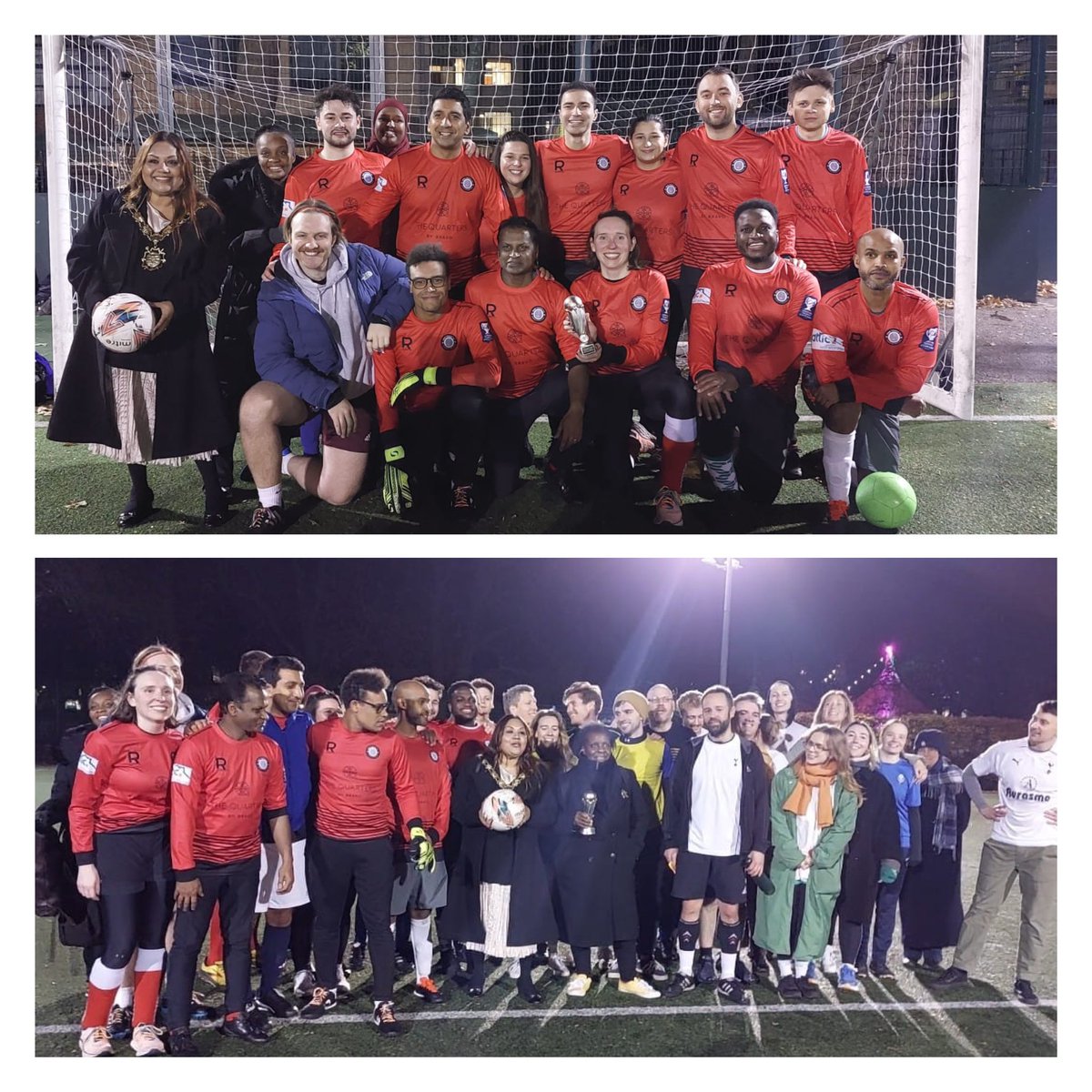 Was wonderful to be a part of Camden Labour football team last night playing against the Camden Lib Dems and the Camden New Journal newspaper for the <a href="/NewJournal/">Camden New Journal</a> Christmas hamper appeal. Was great to see so many come together for this fantastic cause, please donate generously.