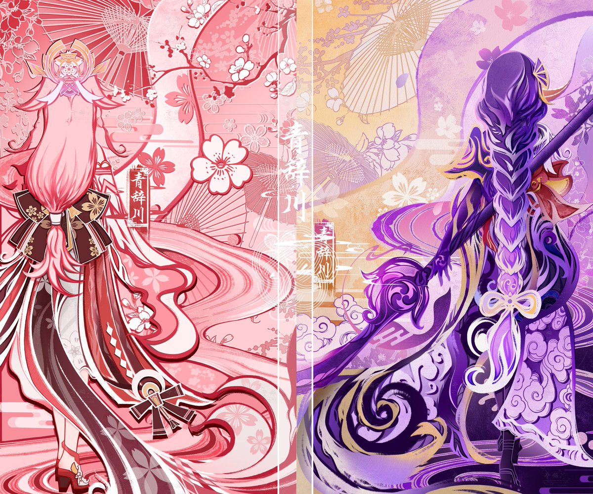 qingcichuan's tweet photo. #eimiko #RaidenShogun #yaemiko #GenshinImpact https://t.co/4tfgvsYEIt