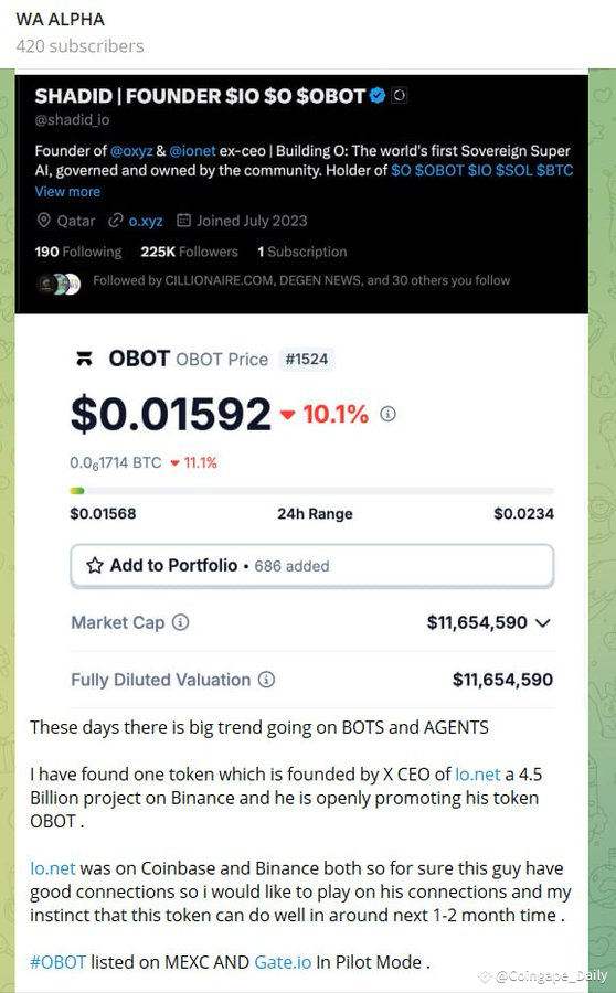 coindesi_'s tweet image. $OBOT is going bonkers 🔥🚀

YOU CAN SEE NOW IT PUMPED LIKE CRAZY AND NOW IT'S 90% UP FROM OUR ENTRY 🤑

#cryptocoins #Marketrends #memecoin