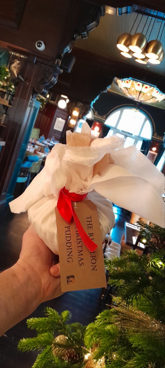 A year in the making! The Red Lion Christmas Pudding is NOW ON SALE !  Behind the Bar. 🎄