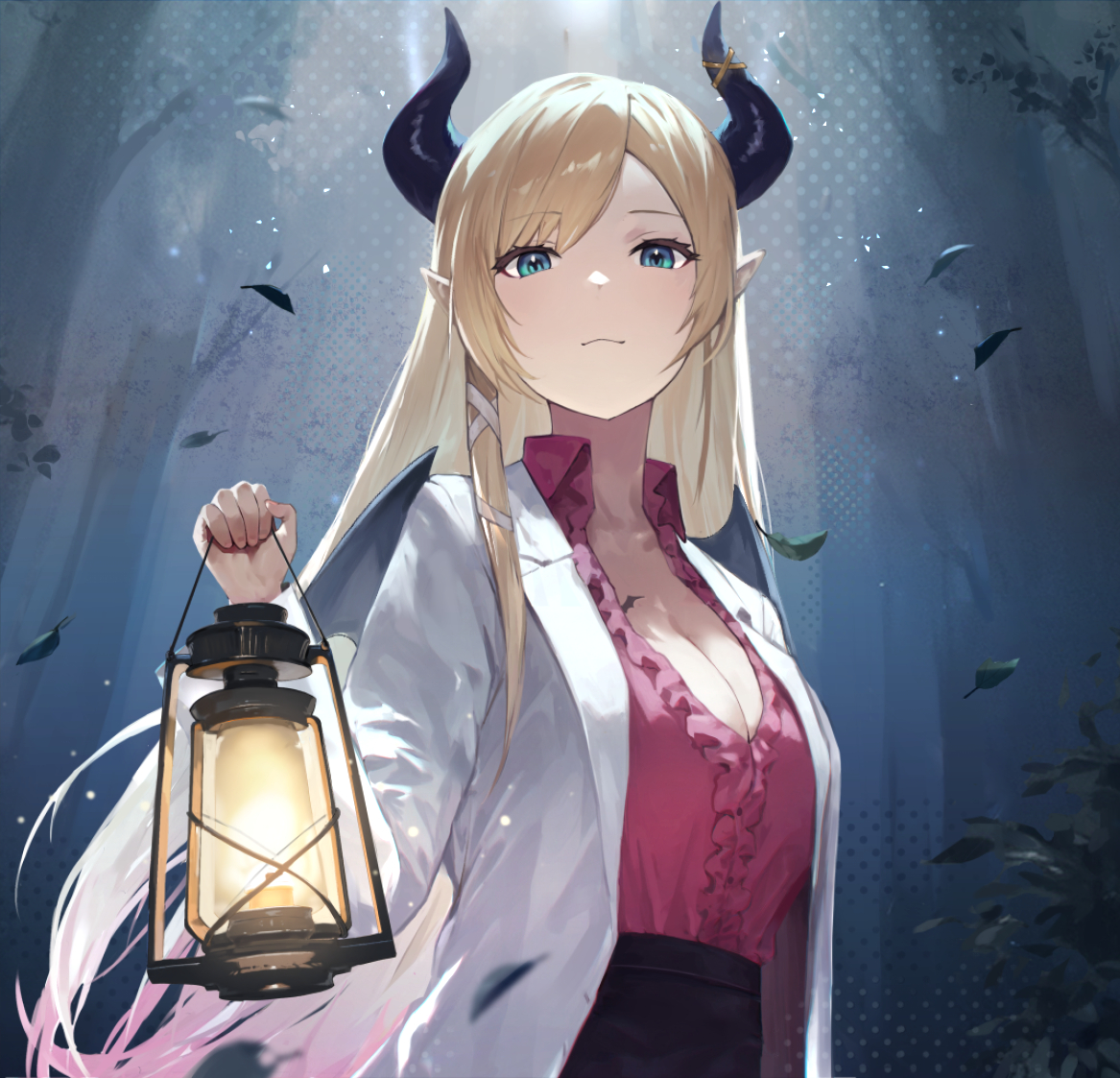 癒月ちょこ 「明かりを灯してくれるちょこ先生!ちょこ先生のホラゲー配信はいいぞ～!#しょこらー」|マロニキ 倭の国プロジェクト（NFT）ファウンダー（無収入）のイラスト