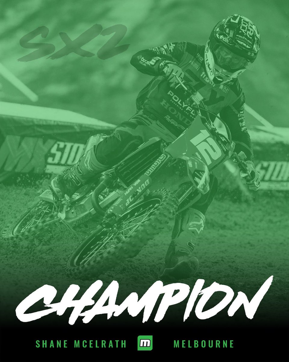 motoonlineaus's tweet photo. π Shane McElrath clinches the SX2 championship with the AUSX Open victory! #MotoOnline #AUSXOpen #AUSX https://t.co/gZO8vX2Amu